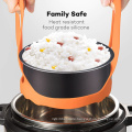 HOMKOM- Silicone pressure cooker bakeware sling egg rack with handle grip silicone cooker sling